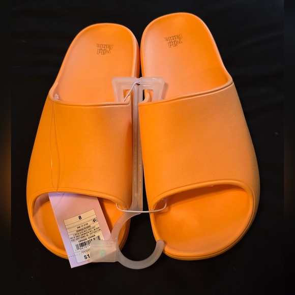 wild fable Shoes - Womens Orange Robbie Slides Size 8